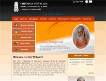 Tablet Screenshot of chinmayavadavallikovai.com